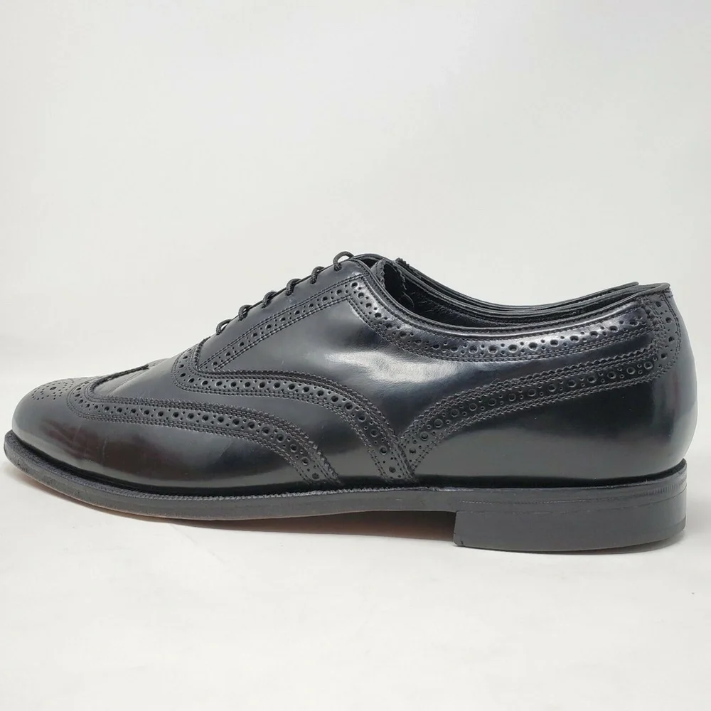 Florsheim Lexington Black Leather Oxford Wingtip